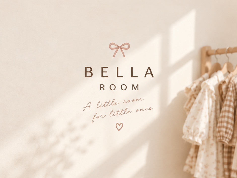 BELLA ROOM 奶油色陽光童裝主視覺